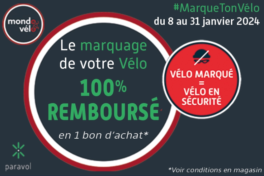 Marquage velo 100 rembourse Mondovelo MONDOVELO ANNECY EPAGNY