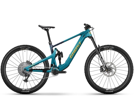 VTT électrique tout suspendu Unisexe PATH RIOT LTD Bleu/Jaune
