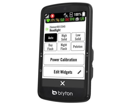 Compteur GPS de vélo RIDER S810 T (AVEC CAPTEURS) Noir