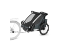 Remorque pour enfant 2 places CHARIOT CROSS G3 Gris - Image 4/6