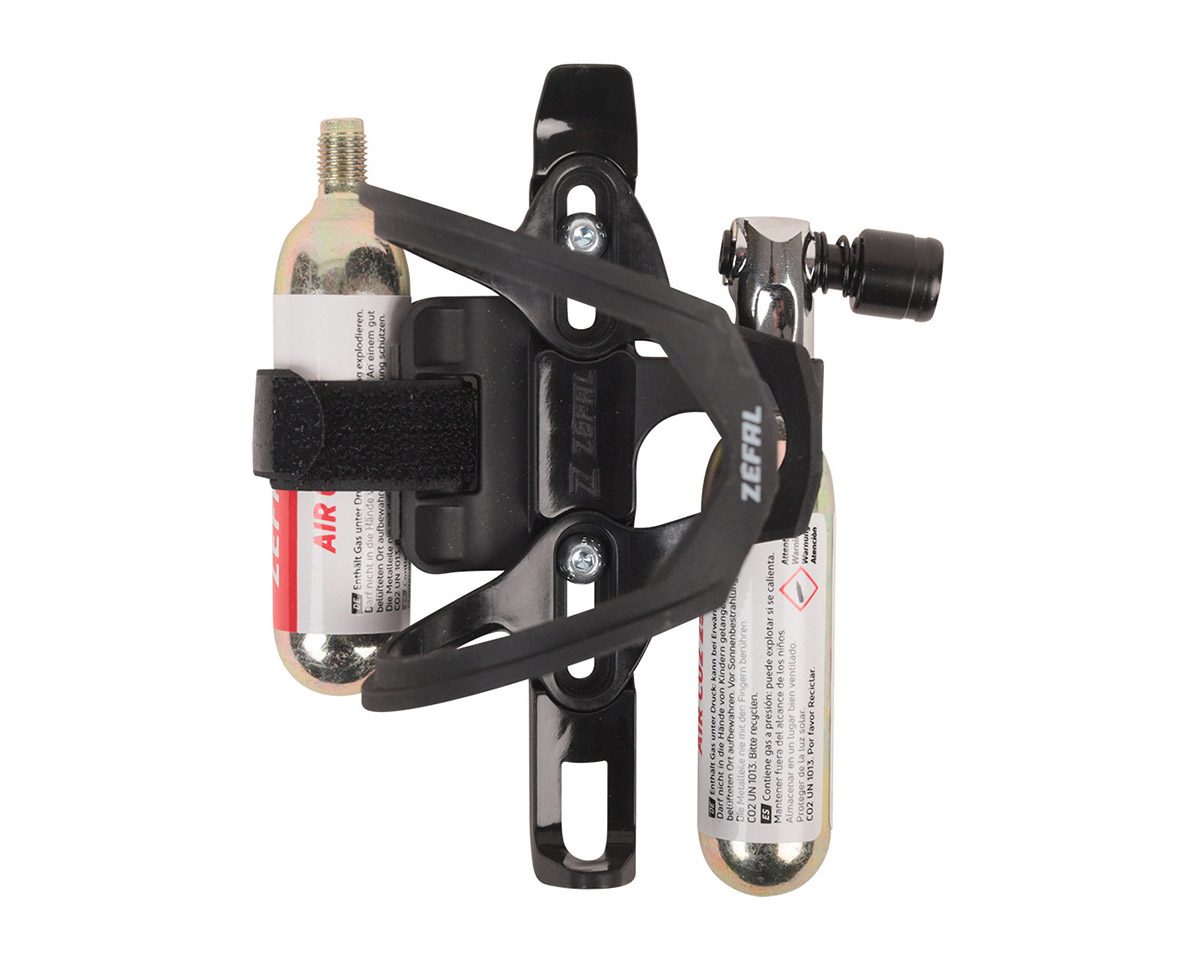 Kit CO2 avec Porte-bidon et Gonfleur PULSE Z2I Noir