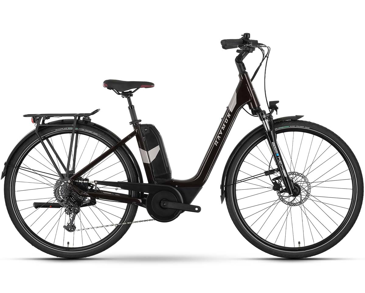 Vélo électrique urbain Unisexe CITYRAY E 5.0 SE 28 Rouge Nébuleux