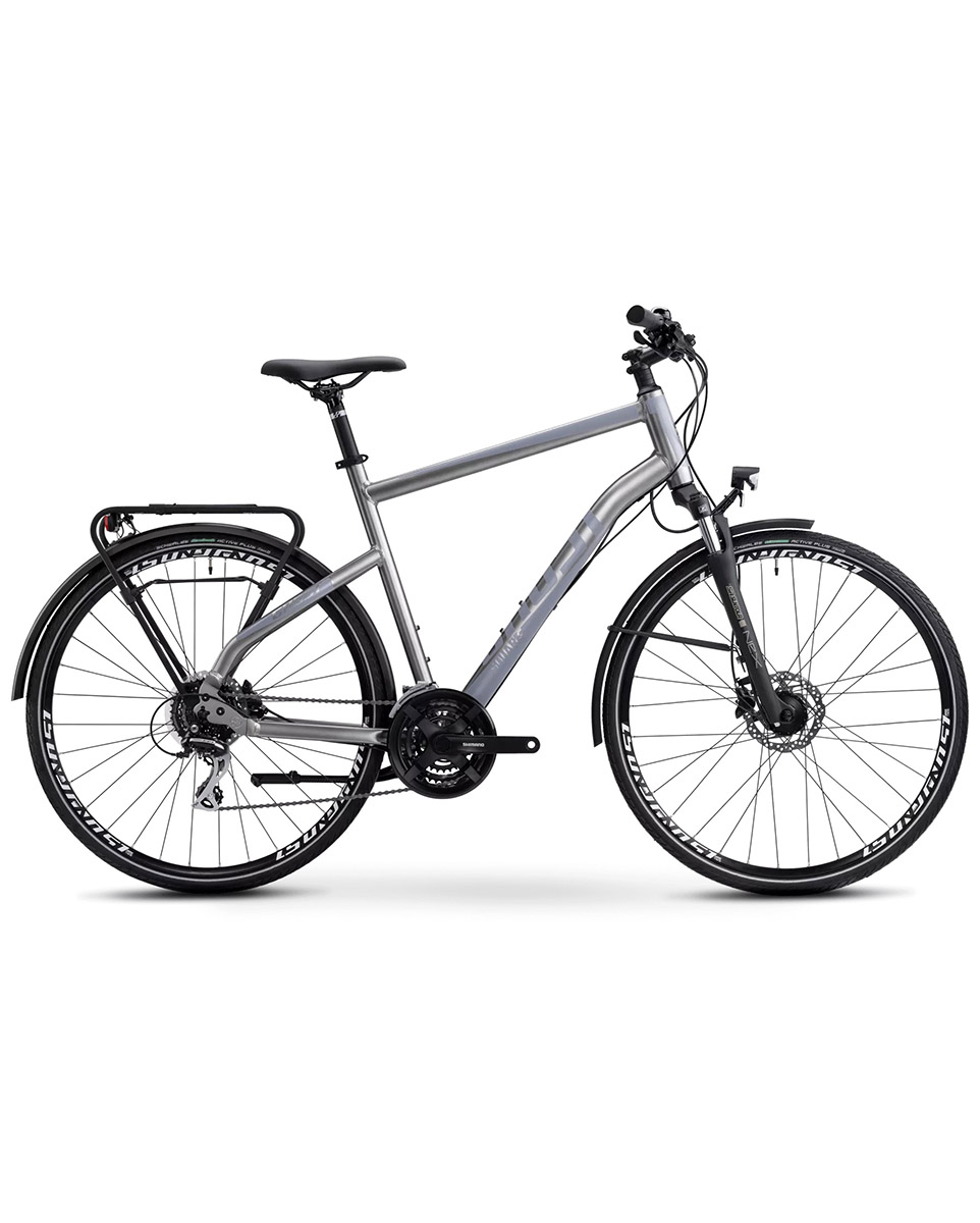 Vélo trekking SQUARE TREKKING Gris/Gris