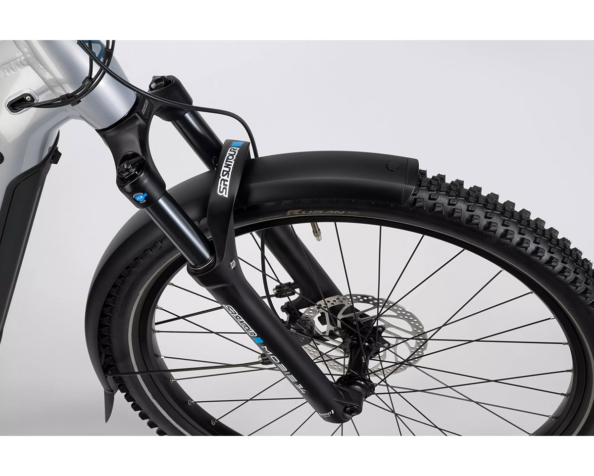 Vélo électrique trekking Homme TREKKING 7 HIGH Gris/Rouge