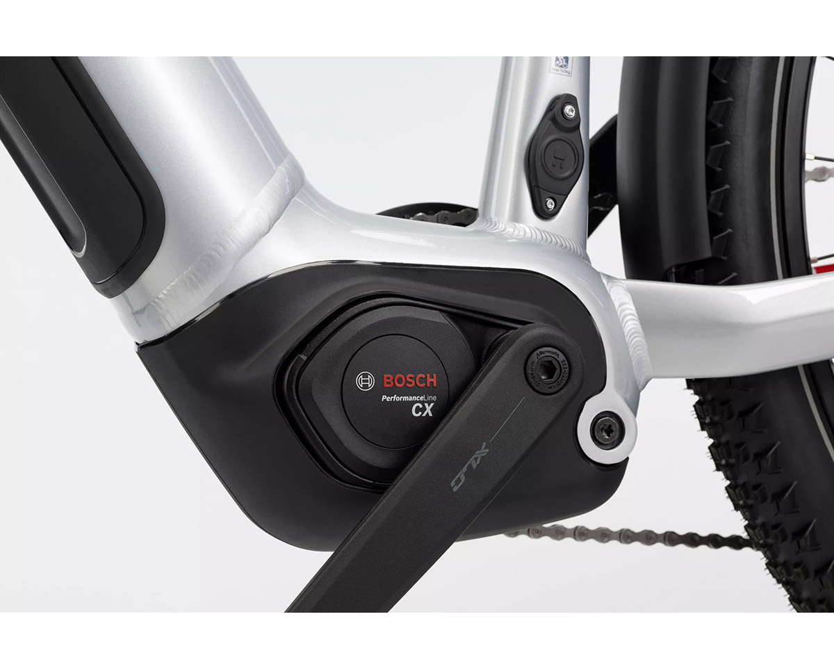 Vélo électrique trekking Homme TREKKING 7 HIGH Gris/Rouge