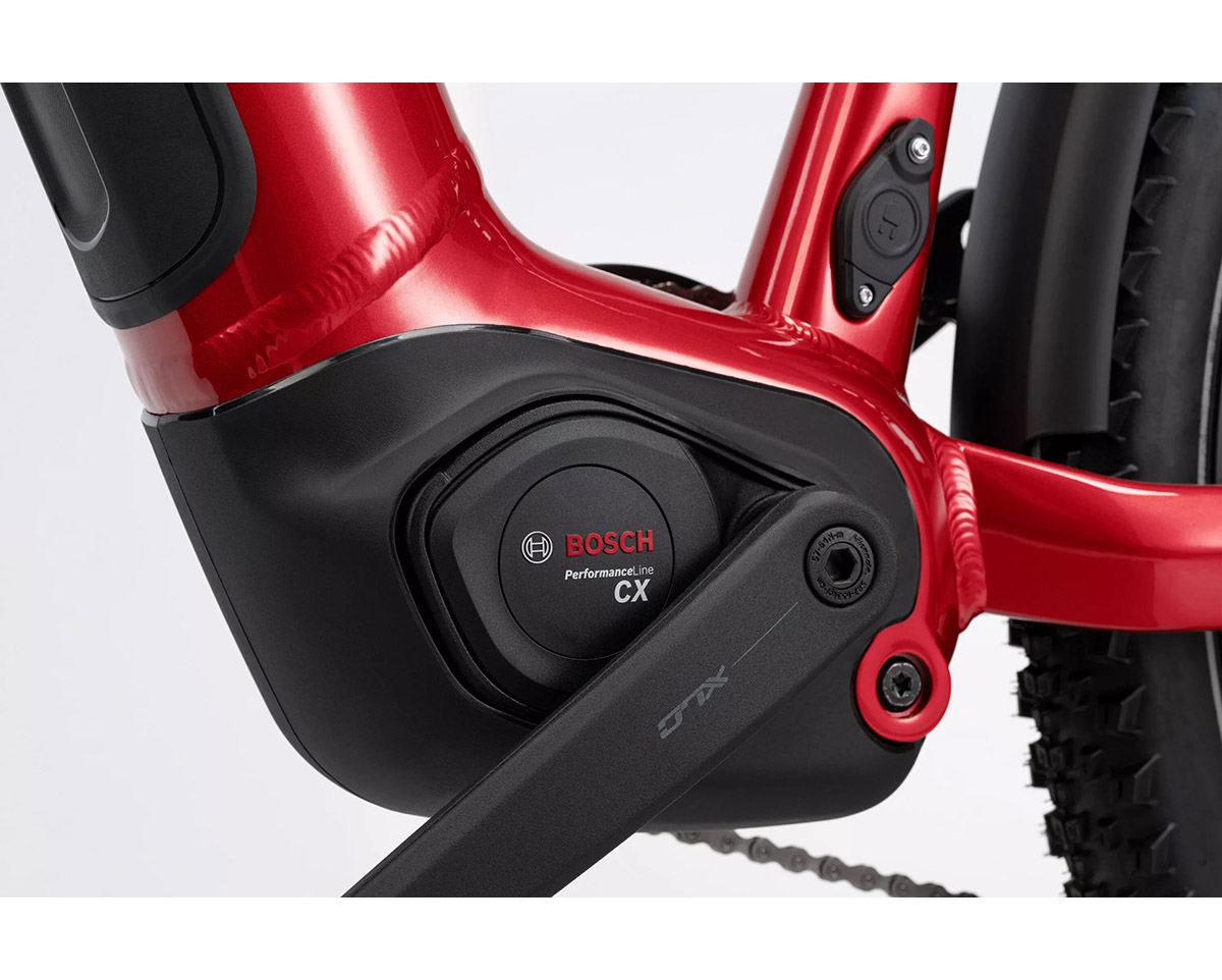 Vélo électrique trekking Homme TREKKING 7 HIGH Rouge/Bleu