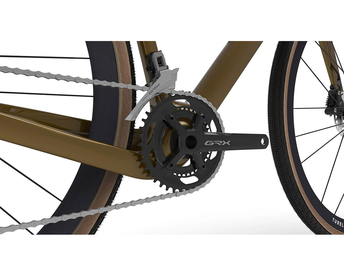 Vélo Gravel Unisexe L'AVENTURE GRX800 Caméléon Marron