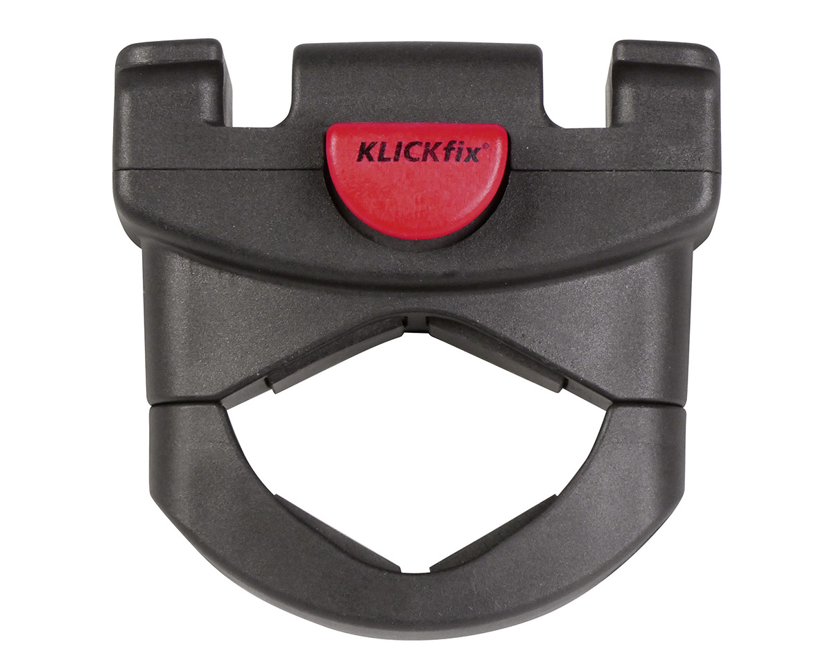Fixation de panier avant/sacoche de selle CADDY OVERSIZE Noir/Rouge
